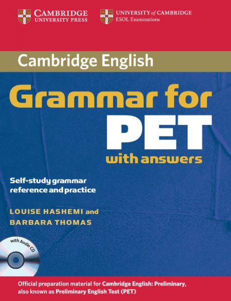 Cambridge Grammar for PET Book with Answers and Audio CD – Numen Academy